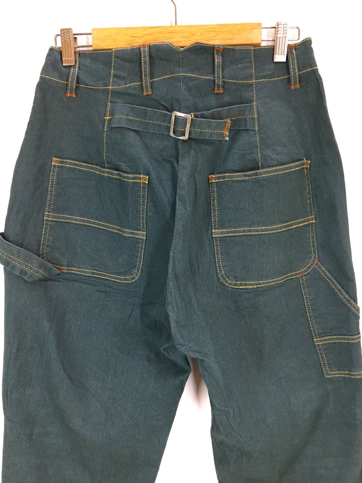 Kapital Japanese Brand AGILE Painter Bucket Back Workwear Jeans Size US 30 / EU 46 - 10 Thumbnail
