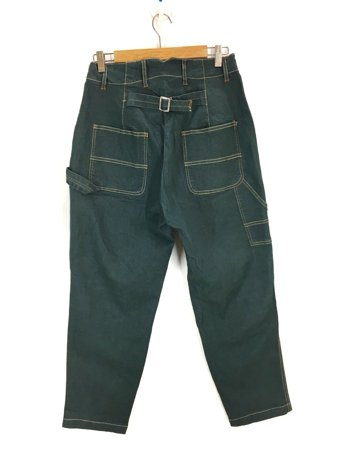 Kapital Japanese Brand AGILE Painter Bucket Back Workwear Jeans Size US 30 / EU 46 - 9 Thumbnail