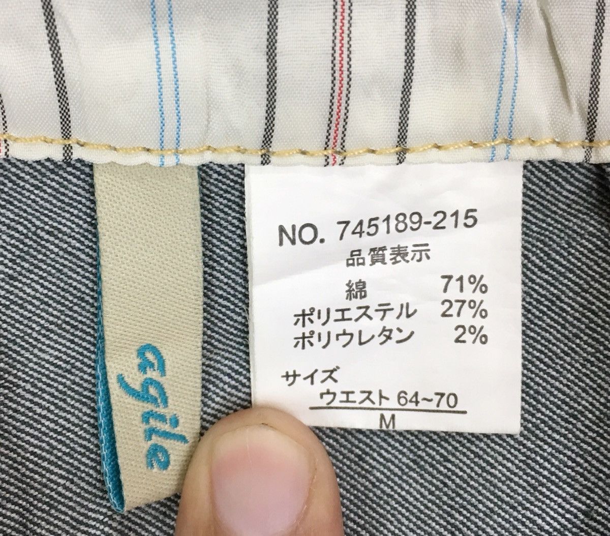 Kapital Japanese Brand AGILE Painter Bucket Back Workwear Jeans Size US 30 / EU 46 - 17 Thumbnail