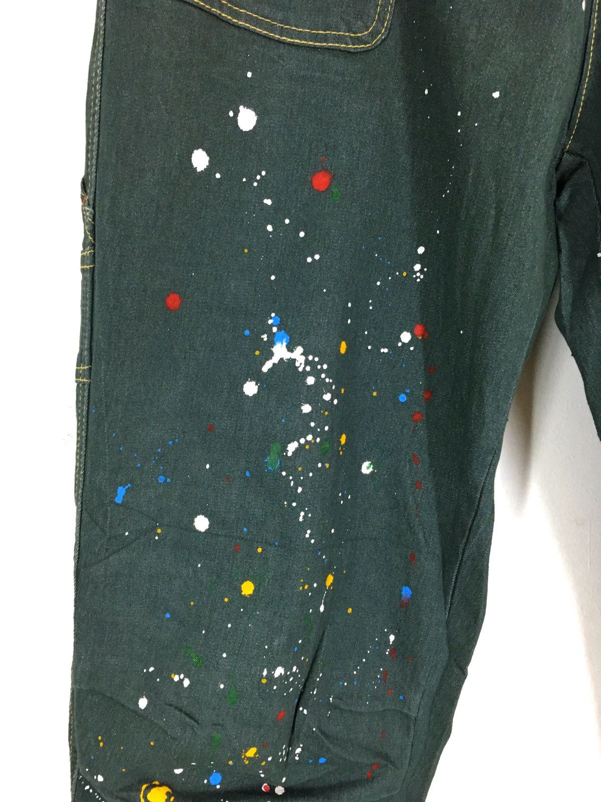 Kapital Japanese Brand AGILE Painter Bucket Back Workwear Jeans Size US 30 / EU 46 - 8 Thumbnail