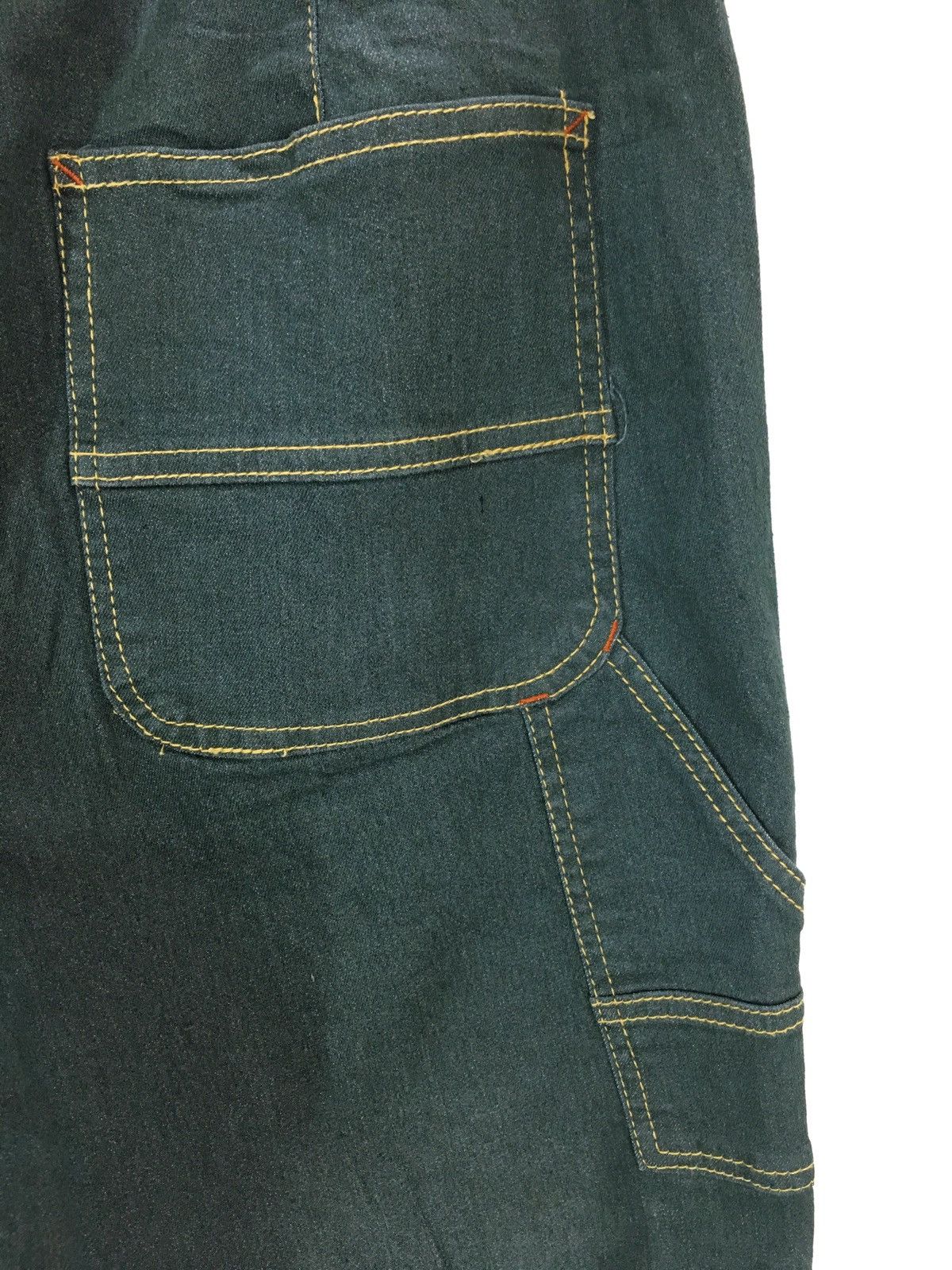 Kapital Japanese Brand AGILE Painter Bucket Back Workwear Jeans Size US 30 / EU 46 - 15 Thumbnail