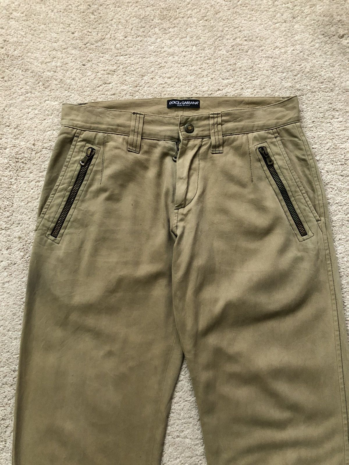 Dolce & Gabbana AW2003-2004 Dolce & Gabbana Zipper Extend Leg Pant Size US 31 - 4 Thumbnail