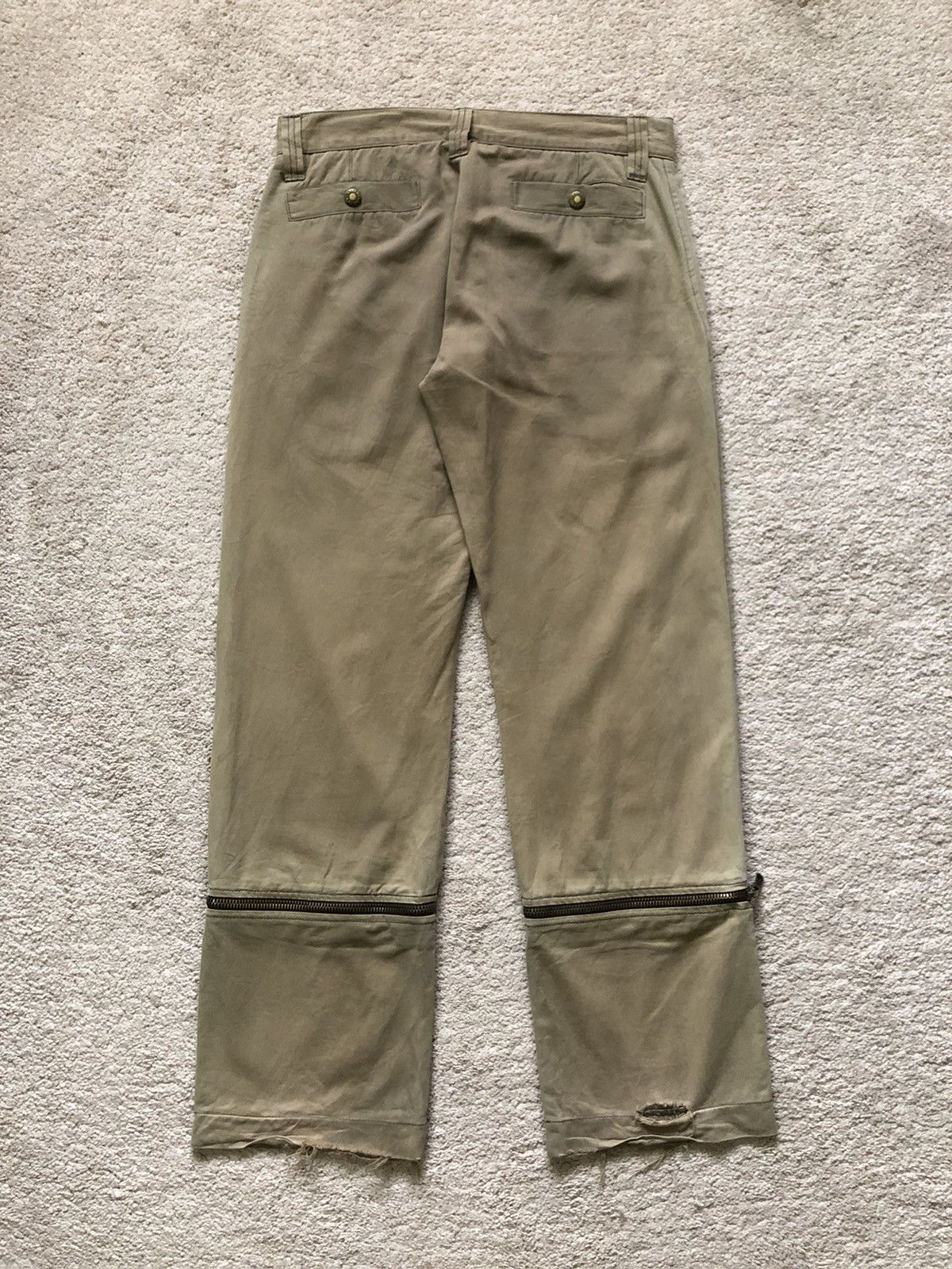 Dolce & Gabbana AW2003-2004 Dolce & Gabbana Zipper Extend Leg Pant Size US 31 - 11 Thumbnail