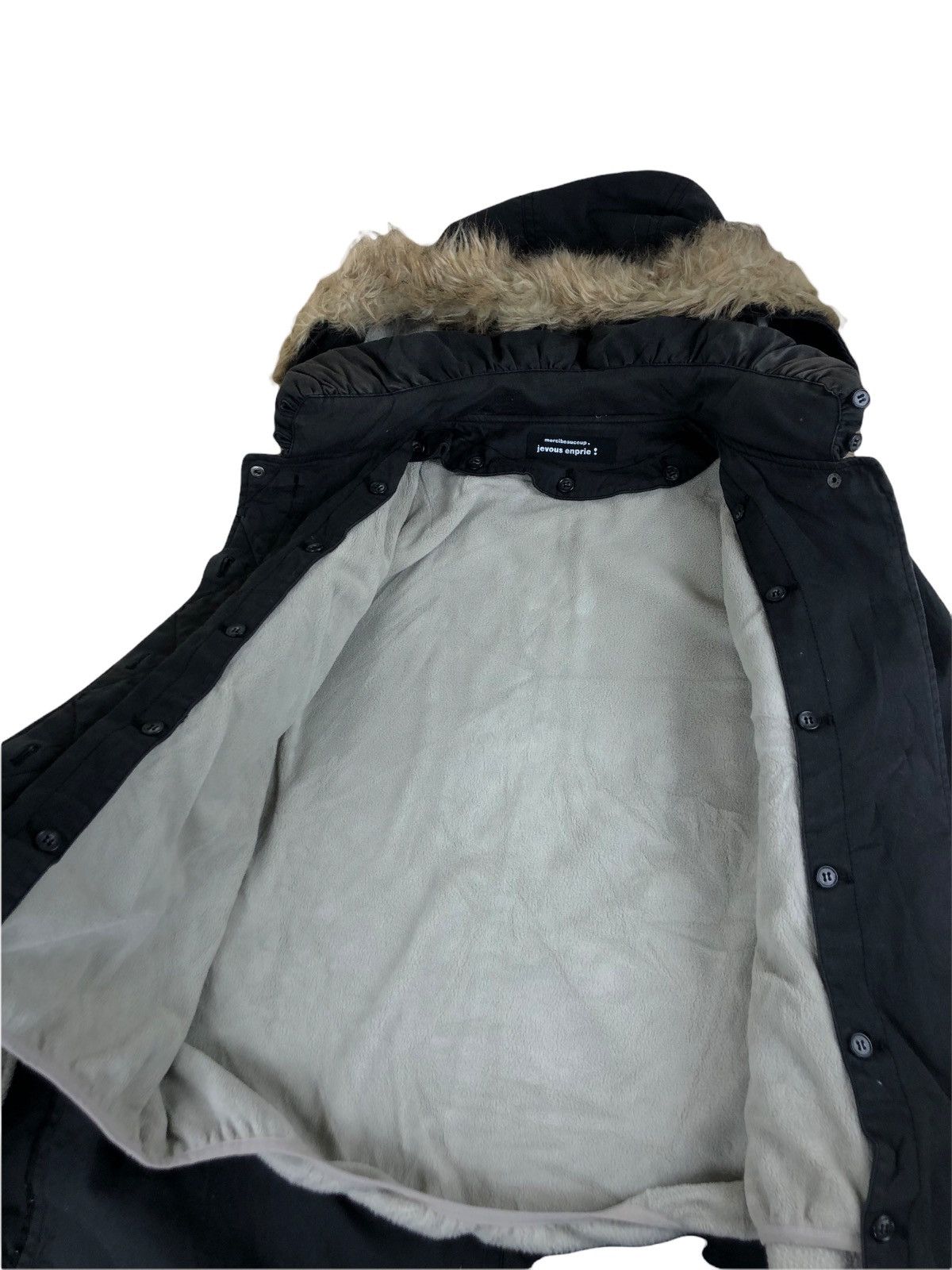 Issey Miyake Issey Miyake Double Layer Fur Hooded Type N-3B Jacket Size US M / EU 48-50 / 2 - 8 Thumbnail