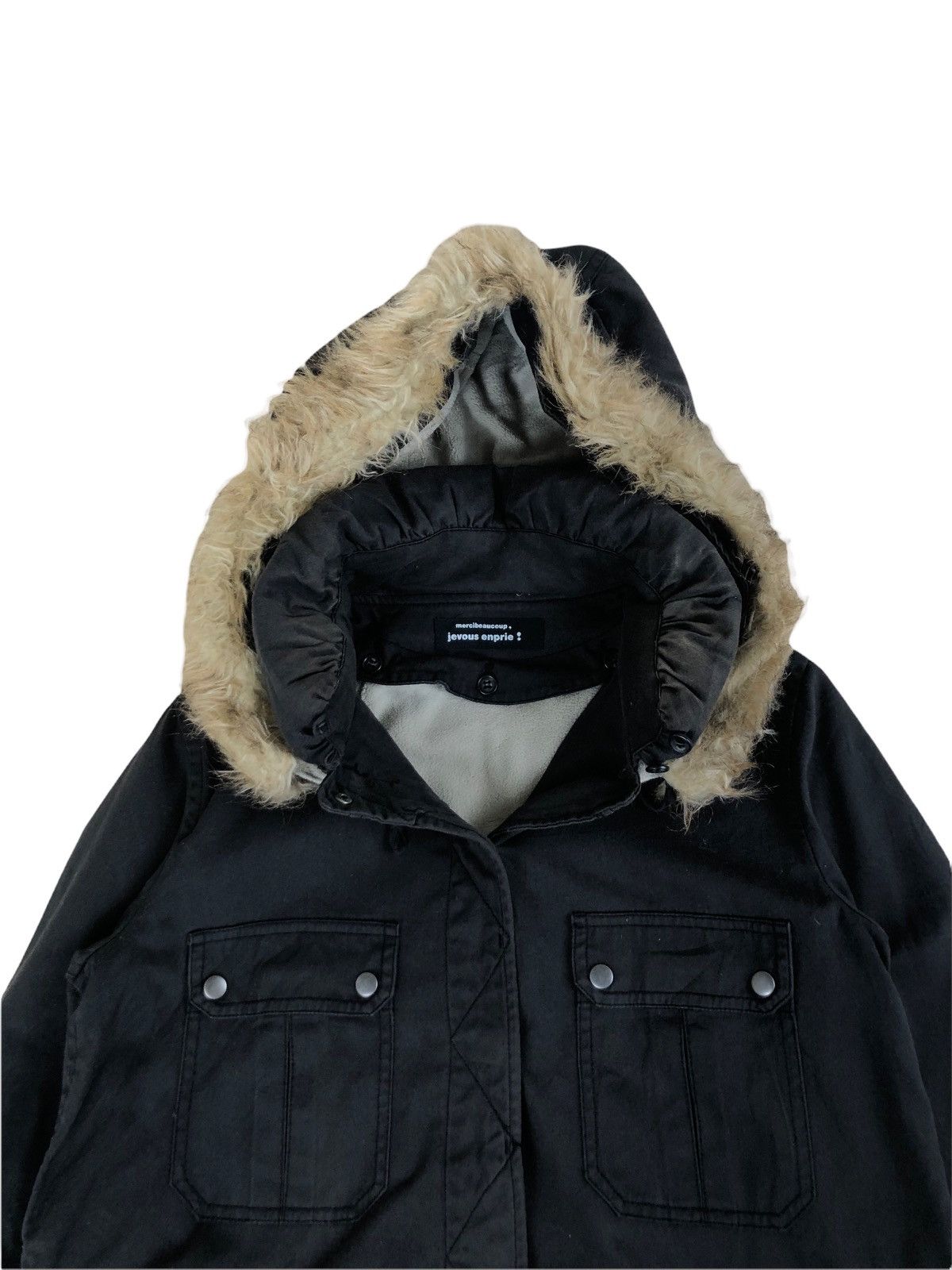 Issey Miyake Issey Miyake Double Layer Fur Hooded Type N-3B Jacket Size US M / EU 48-50 / 2 - 5 Thumbnail