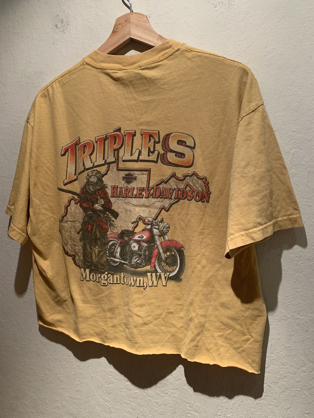 Harley Davidson *RARE* Harley Davidson Morgantown WV USA-Made Crop T-Shirt L Size US L / EU 52-54 / 3 - 2 Thumbnail