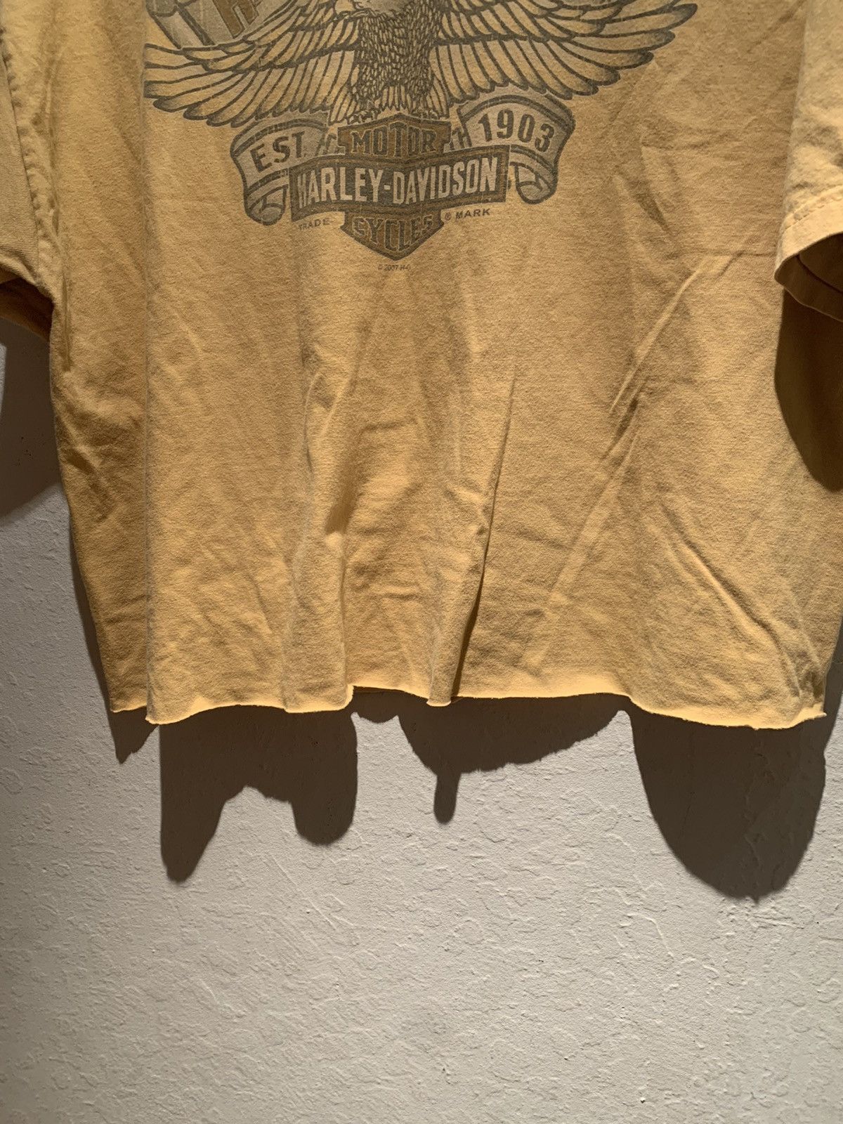 Harley Davidson *RARE* Harley Davidson Morgantown WV USA-Made Crop T-Shirt L Size US L / EU 52-54 / 3 - 7 Thumbnail