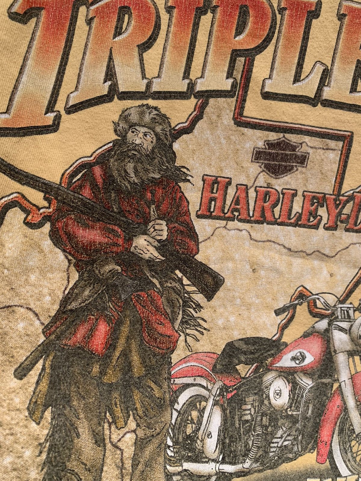 Harley Davidson *RARE* Harley Davidson Morgantown WV USA-Made Crop T-Shirt L Size US L / EU 52-54 / 3 - 6 Thumbnail