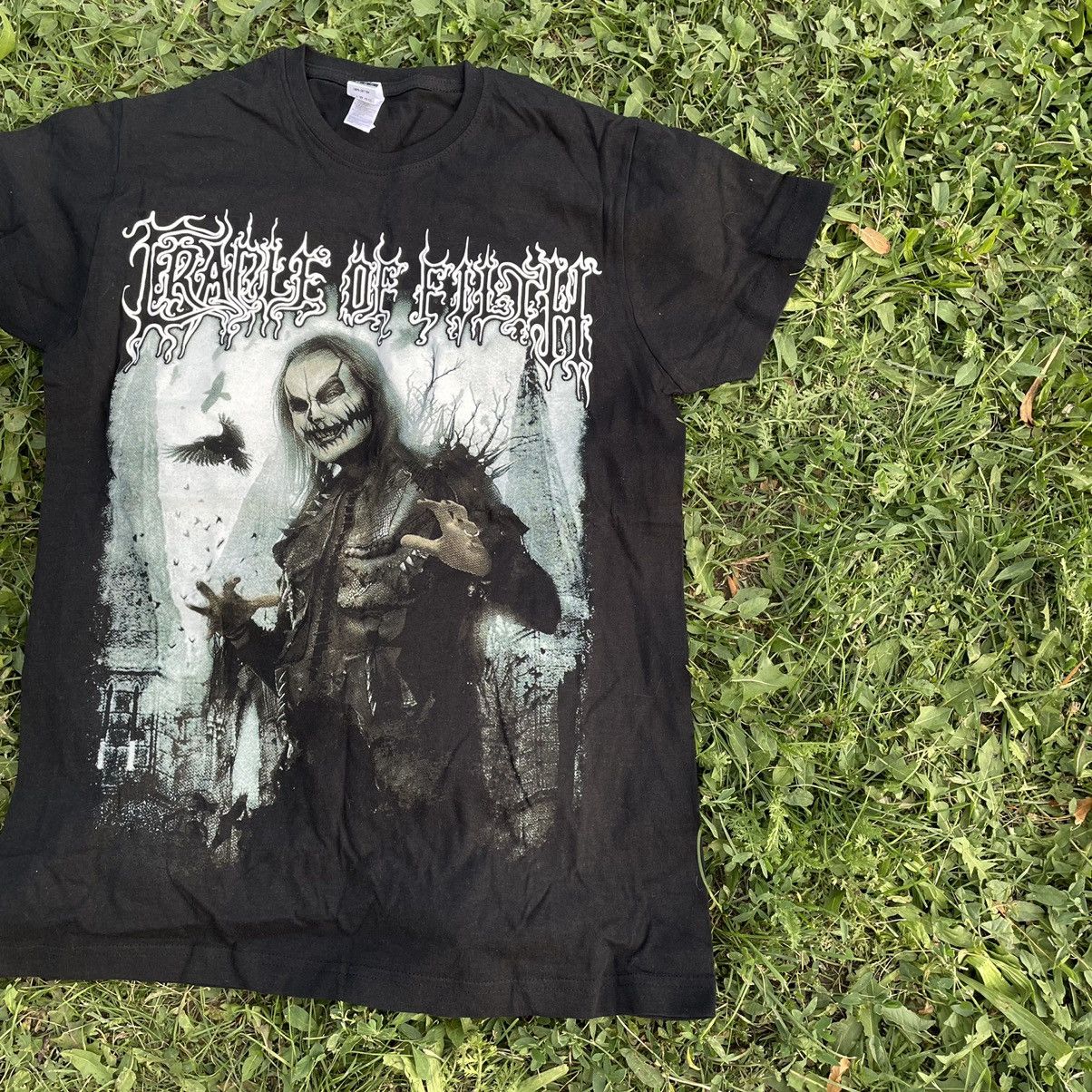 Band Tees Vintage Y2K Cradle Of Filth Horror Print Band Rock Streetwea Size M / US 6-8 / IT 42-44 - 2 Thumbnail