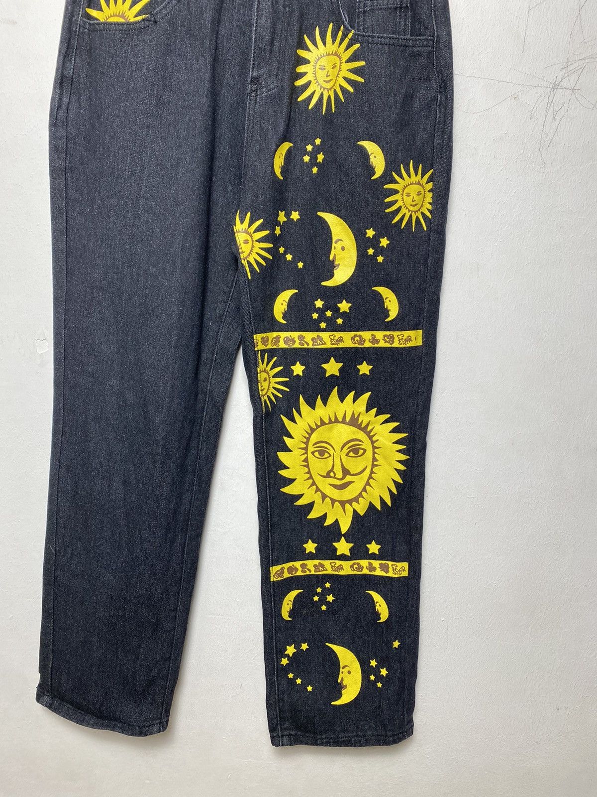 Japanese Brand × Vintage Vintage Sun Moon Printed Pants KapitalVisvim Style Hysteric Size US 30 / EU 46 - 3 Thumbnail