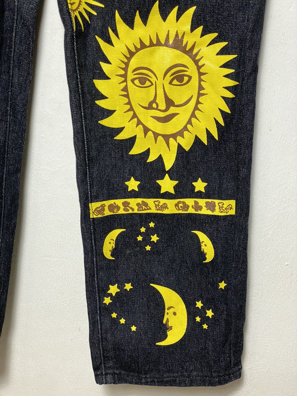 Japanese Brand × Vintage Vintage Sun Moon Printed Pants KapitalVisvim Style Hysteric Size US 30 / EU 46 - 4 Thumbnail