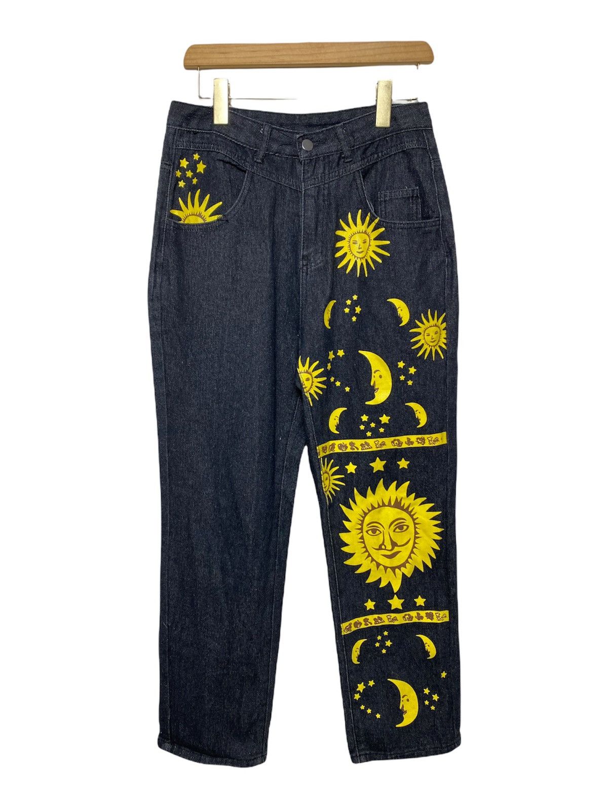 Japanese Brand × Vintage Vintage Sun Moon Printed Pants KapitalVisvim Style Hysteric Size US 30 / EU 46 - 1 Thumbnail