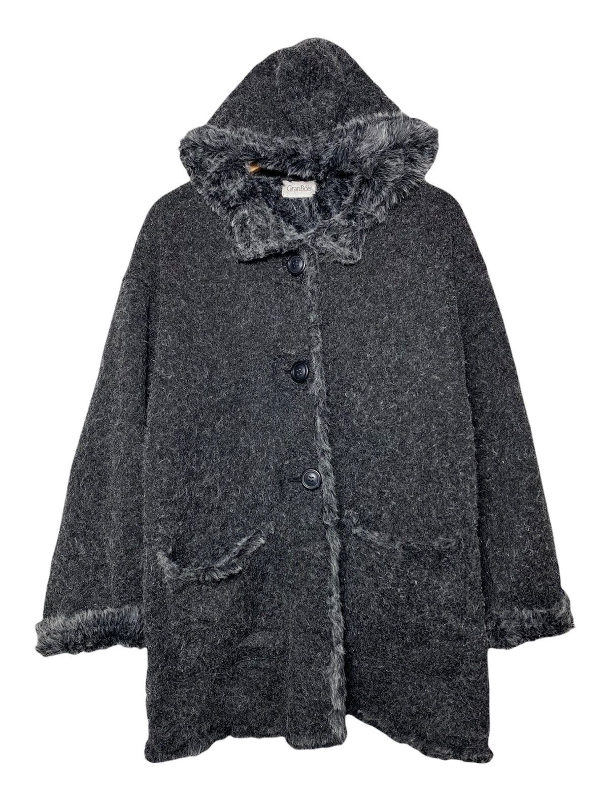 Japanese Brand Vintage Granbois Shearling Sherpa Wool Fur Parka Jacket Size US L / EU 52-54 / 3 - 1 Thumbnail