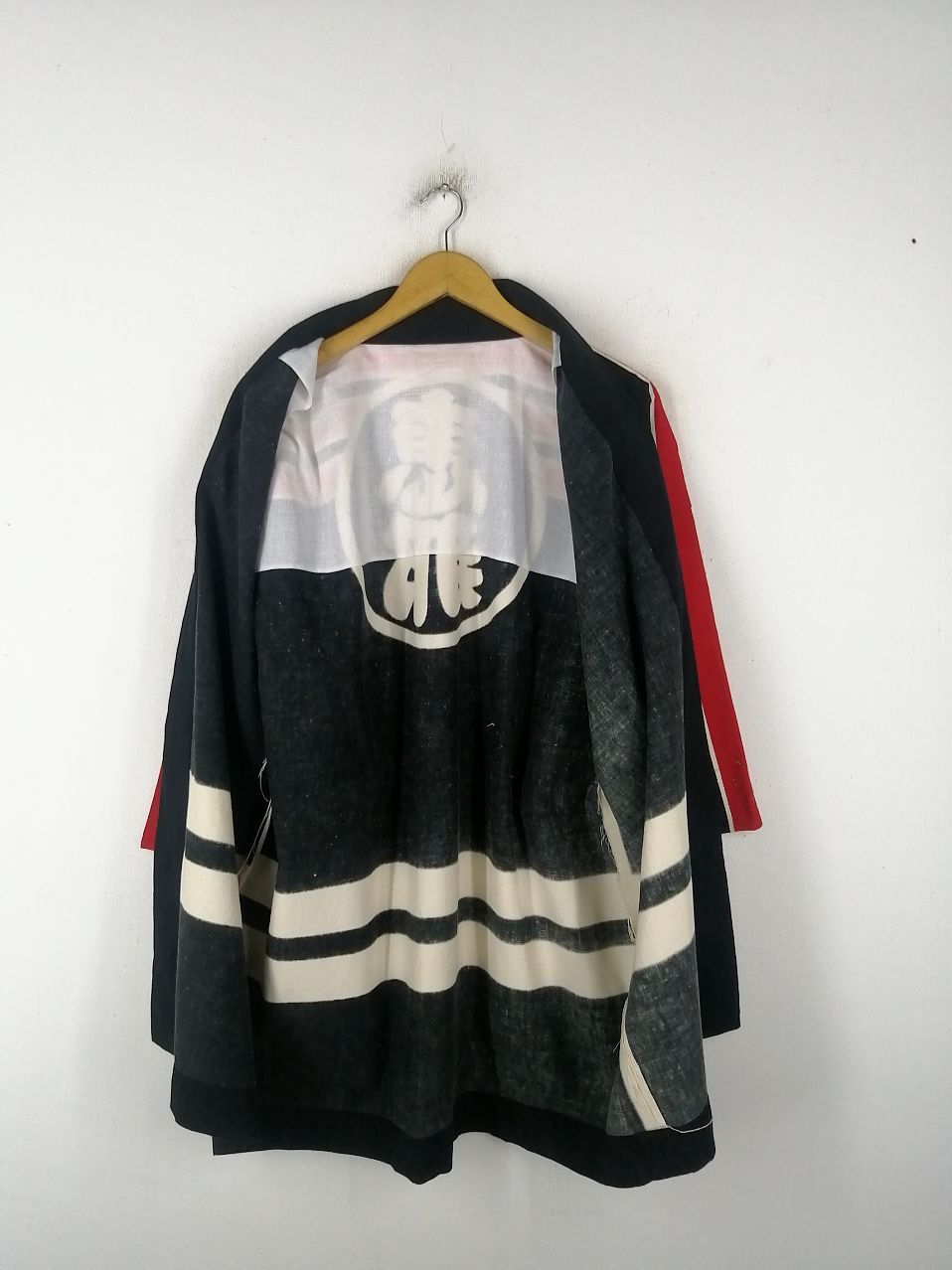 Vintage Vintage Noragi Japanese Kimono With Red Stripe Size US L / EU 52-54 / 3 - 7 Thumbnail