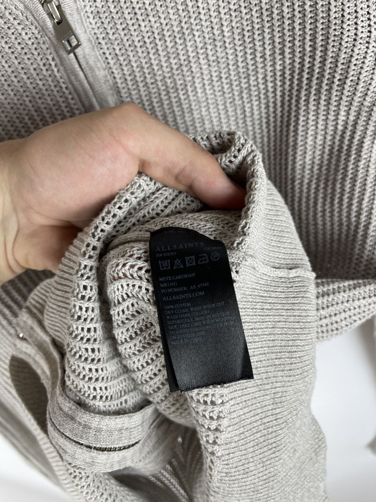 Allsaints Allsaints Metz cardigan knitted bomber sweater full zip Size US S / EU 44-46 / 1 - 11 Thumbnail
