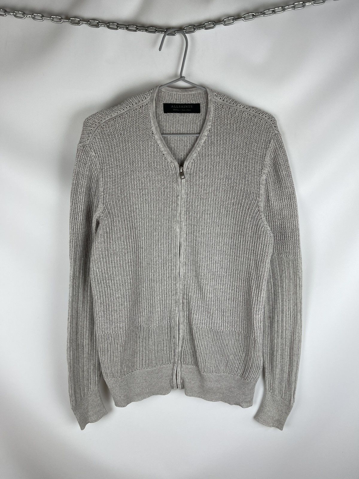 Allsaints Allsaints Metz cardigan knitted bomber sweater full zip Size US S / EU 44-46 / 1 - 1 Thumbnail