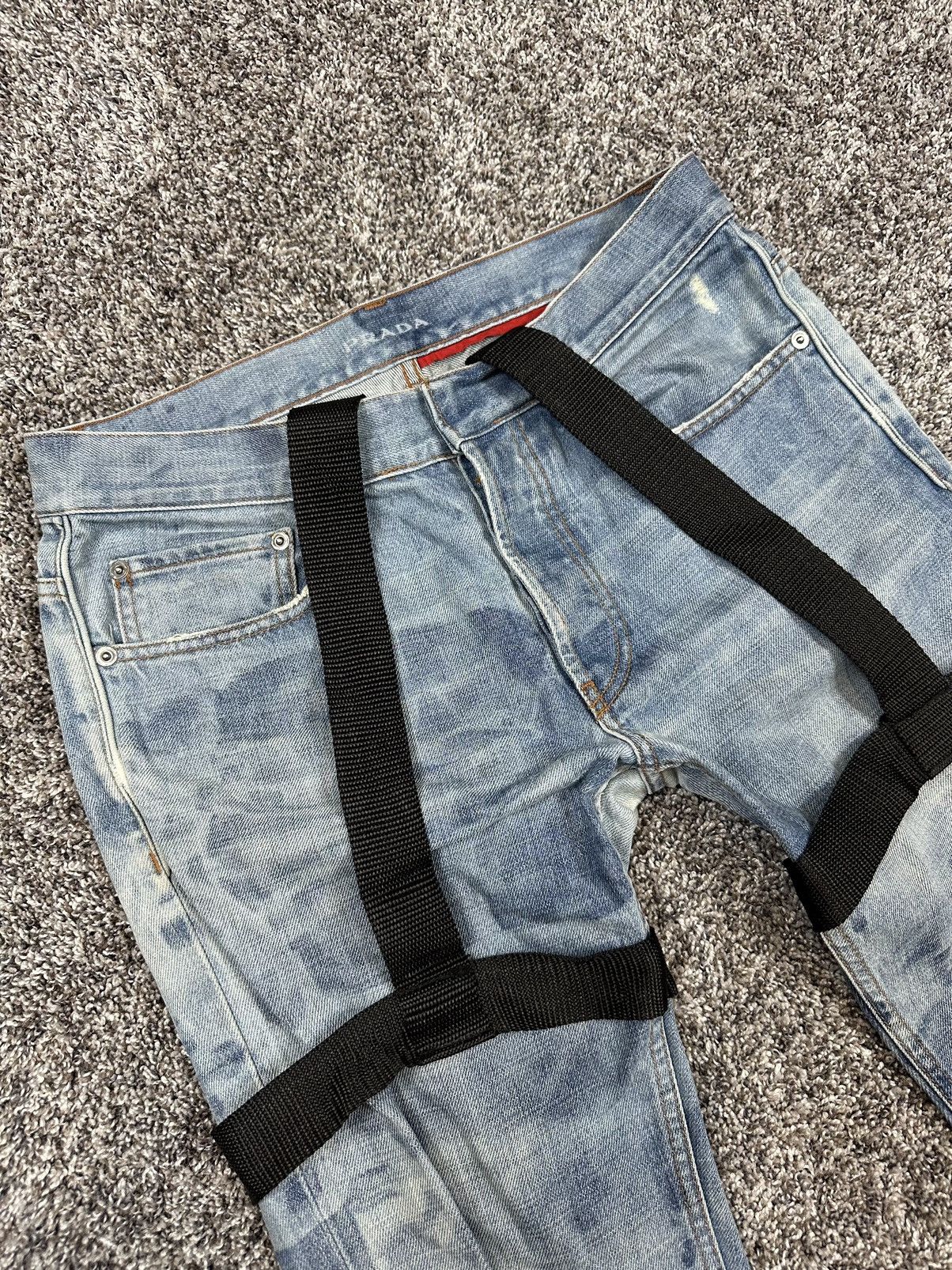 Prada Prada Bondage Denim Jeans Size US 31 - 3 Thumbnail