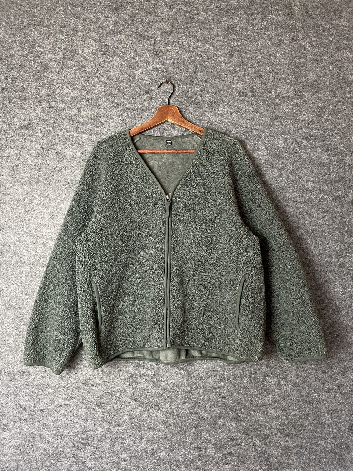 Japanese Brand × Uniqlo UNIQLO FLEECE CARDIGAN JACKET Size US XL / EU 56 / 4 - 1 Thumbnail