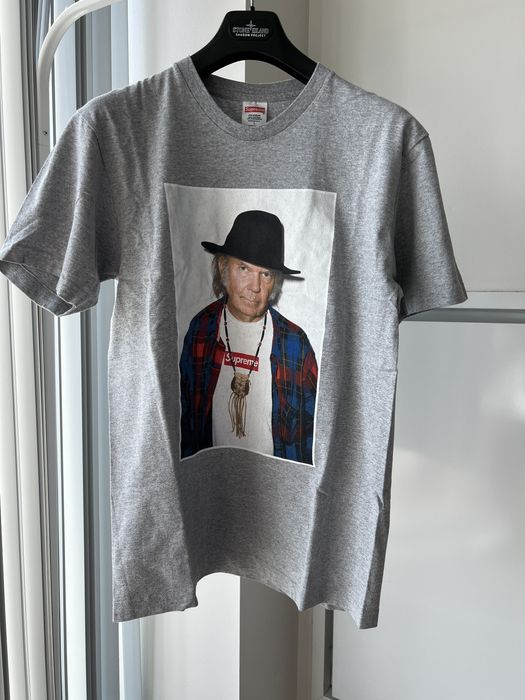 Neil young supreme t hot sale shirt