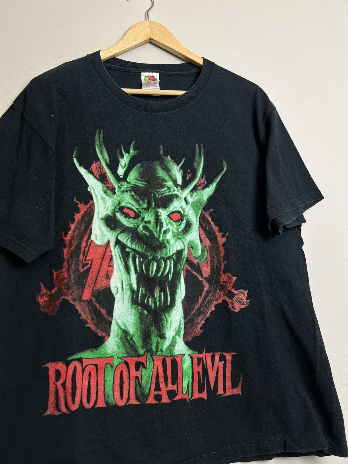 Band Tees Vintage 00s Slayer Root Of Evil Heavy Metal Band T Shirt L Size US L / EU 52-54 / 3 - 2 Thumbnail