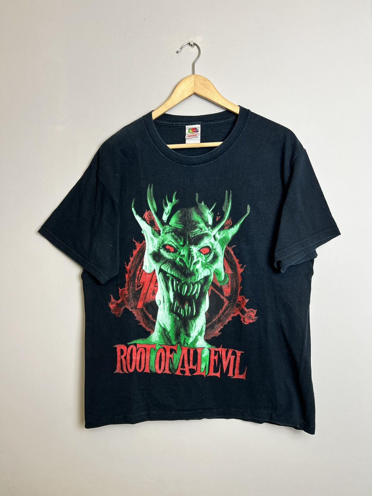 Band Tees Vintage 00s Slayer Root Of Evil Heavy Metal Band T Shirt L Size US L / EU 52-54 / 3 - 1 Thumbnail