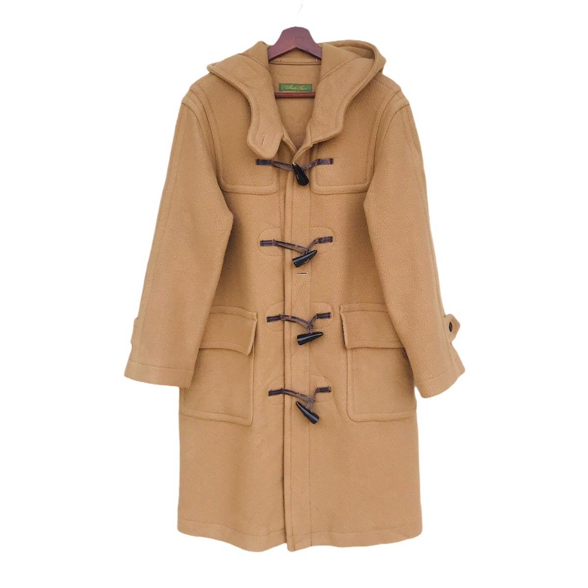 image of Cashmere Wool Amika Face Tokyo Duffle Women Hoodie Coat in Brown