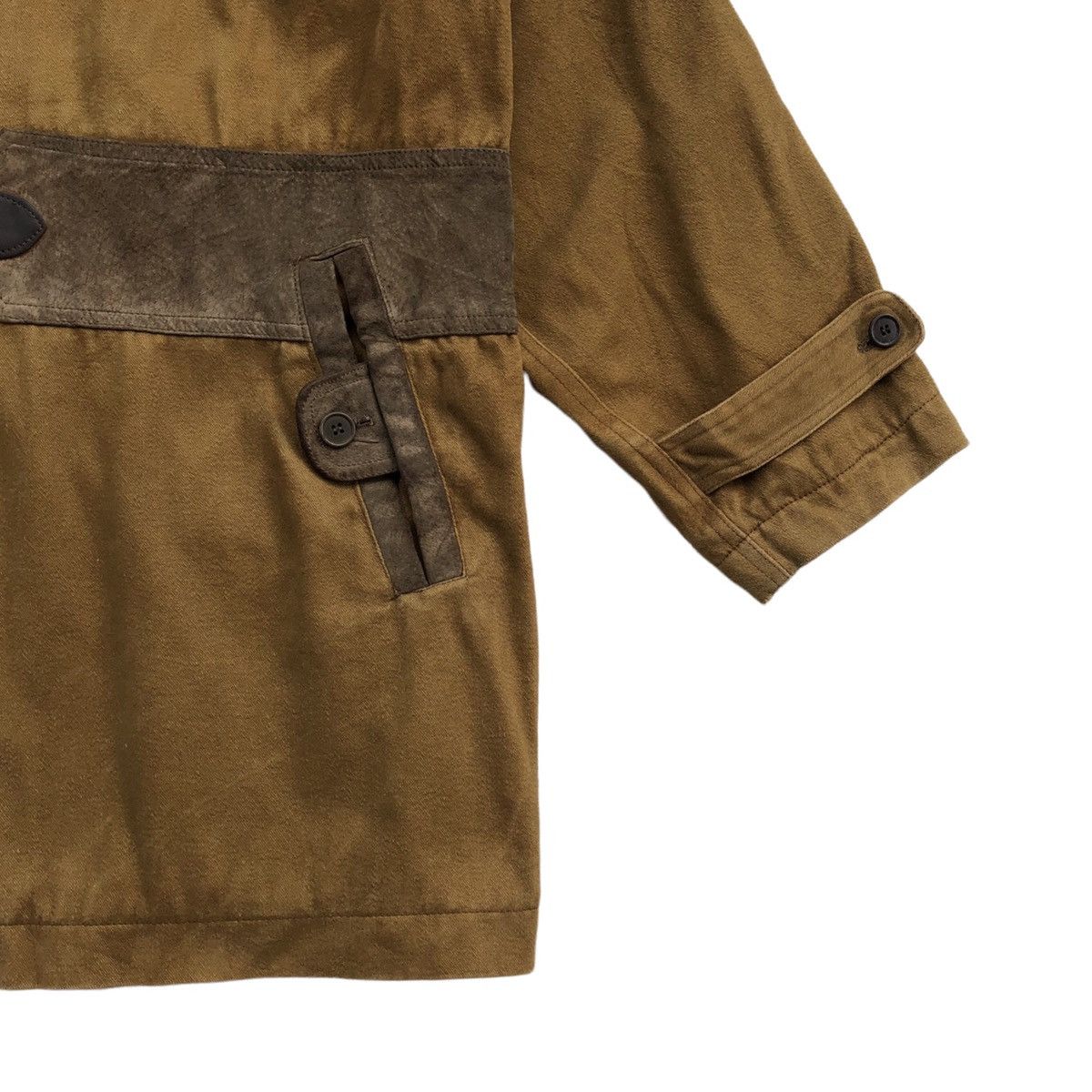 Issey Miyake Tete Homme by Katoh Kazutaka Guiene Cotton/Leather Jacket Size US M / EU 48-50 / 2 - 7 Thumbnail