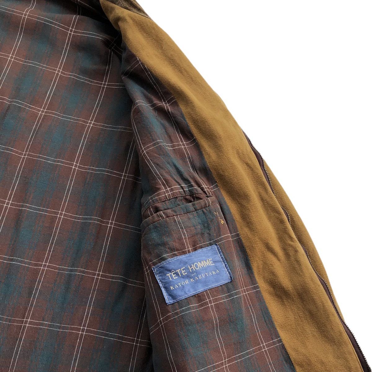 Issey Miyake Tete Homme by Katoh Kazutaka Guiene Cotton/Leather Jacket Size US M / EU 48-50 / 2 - 9 Thumbnail