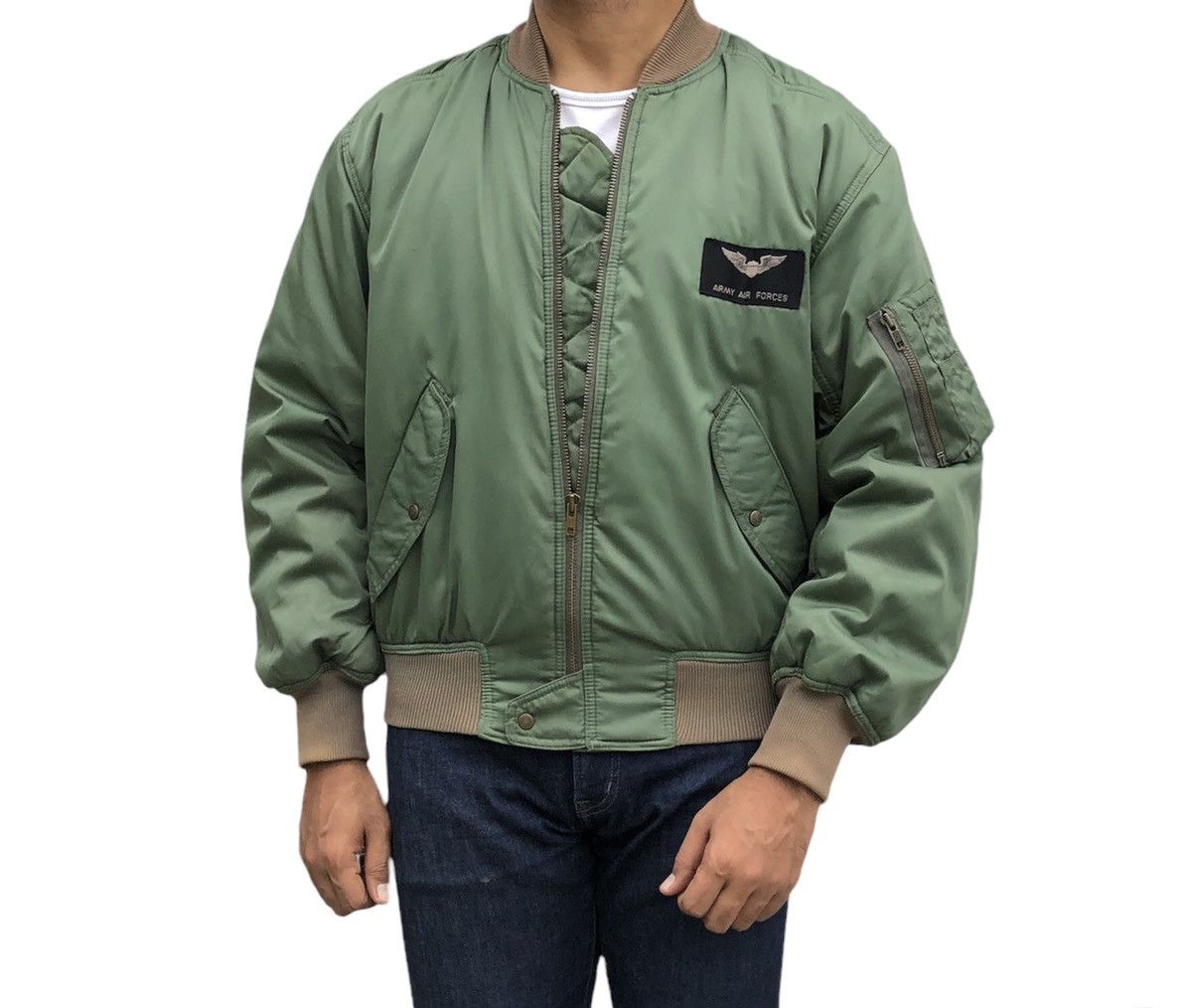 Vintage 🔥Vintage Kearney House Army Air Force Flight Bomber Jacket Size US M / EU 48-50 / 2 - 3 Thumbnail