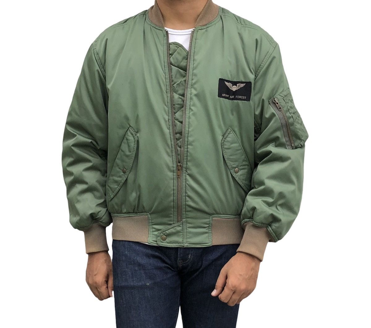 Vintage 🔥Vintage Kearney House Army Air Force Flight Bomber Jacket Size US M / EU 48-50 / 2 - 1 Thumbnail