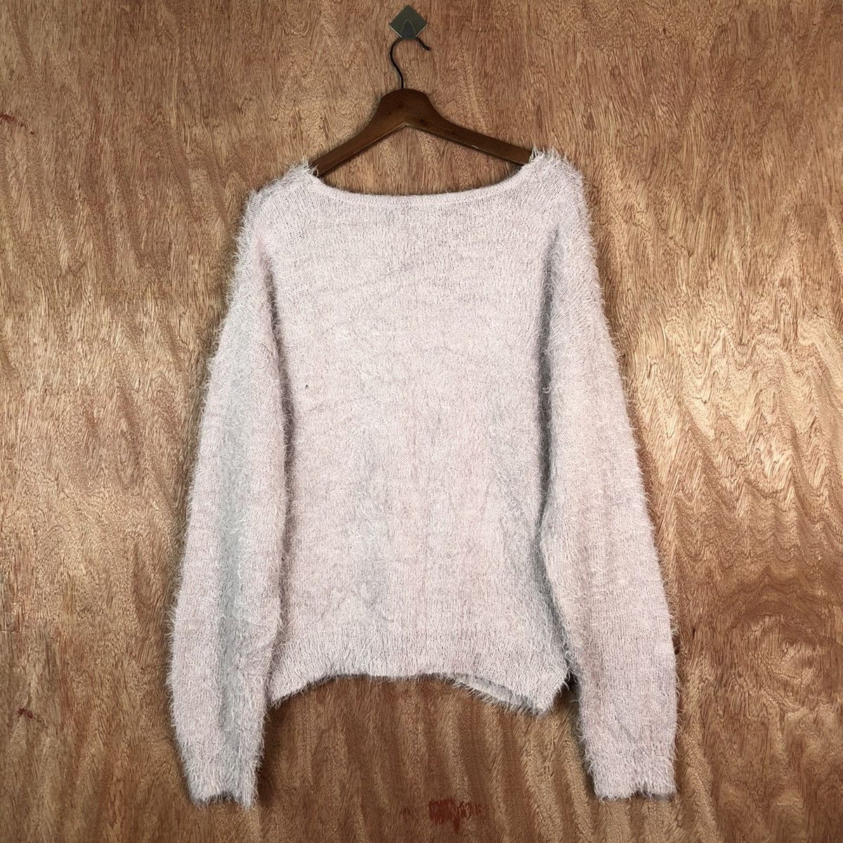 Japanese Brand DL Mounoing Pink Shag Shaggy Fur Mohair Knitwear #6680 Size US XL / EU 56 / 4 - 9 Thumbnail