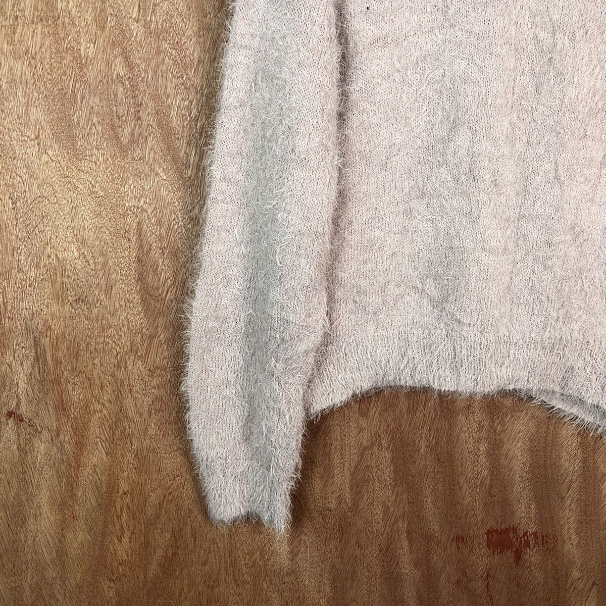 Japanese Brand DL Mounoing Pink Shag Shaggy Fur Mohair Knitwear #6680 Size US XL / EU 56 / 4 - 10 Thumbnail