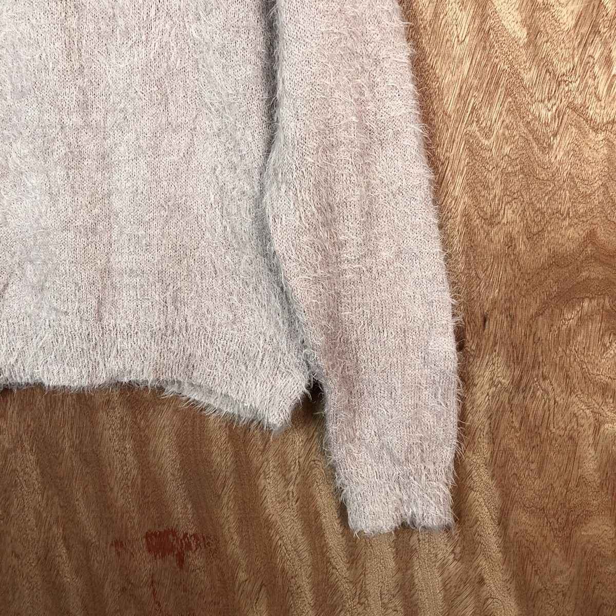 Japanese Brand DL Mounoing Pink Shag Shaggy Fur Mohair Knitwear #6680 Size US XL / EU 56 / 4 - 11 Thumbnail