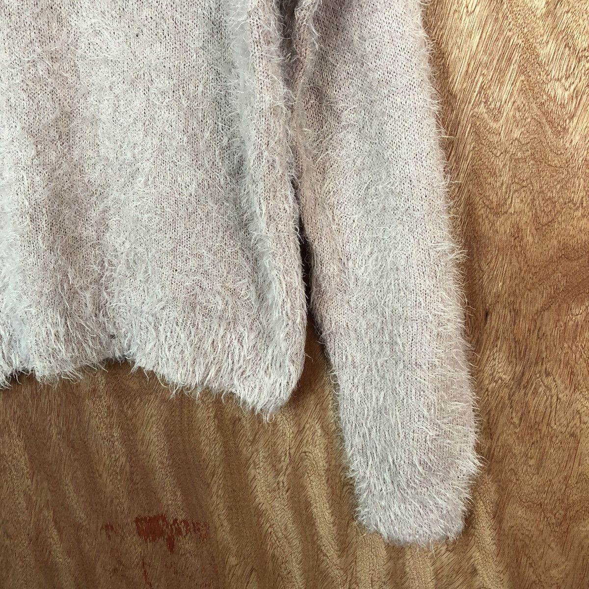 Japanese Brand DL Mounoing Pink Shag Shaggy Fur Mohair Knitwear #6680 Size US XL / EU 56 / 4 - 5 Thumbnail