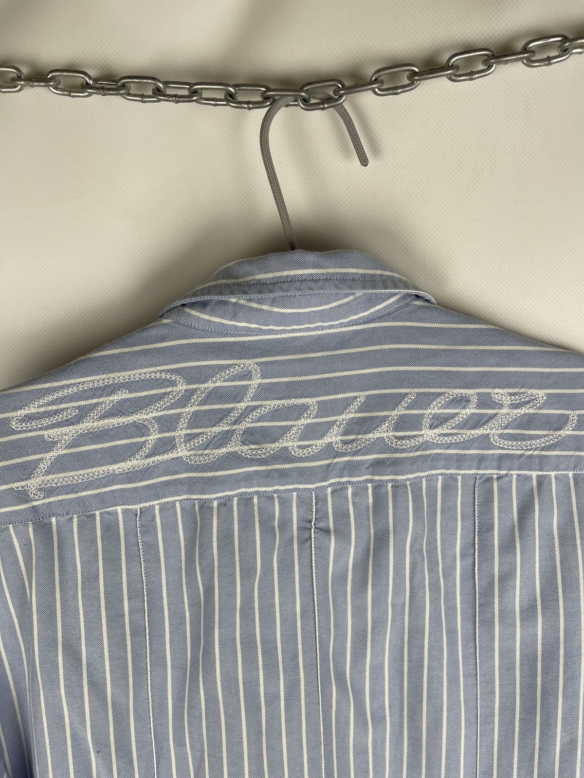 Other Blauer USA Miami dept. Highway patrol big logo striped shirt Size US L / EU 52-54 / 3 - 10 Thumbnail