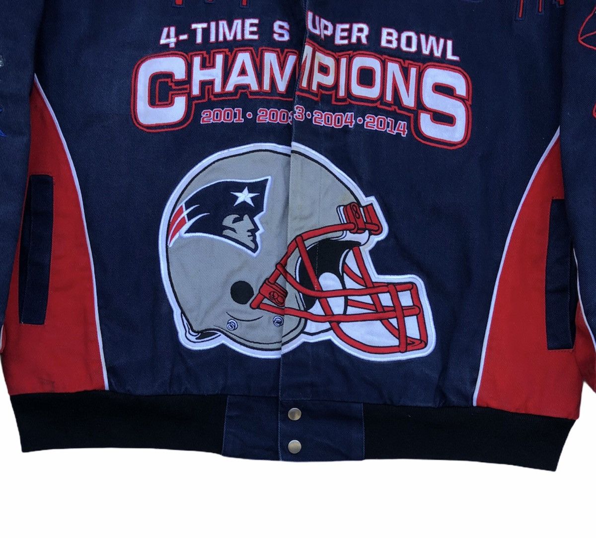 Vintage 🔥 NFL 4-Times Super Bowl Champion Patriots Jacket Size US XL / EU 56 / 4 - 8 Thumbnail