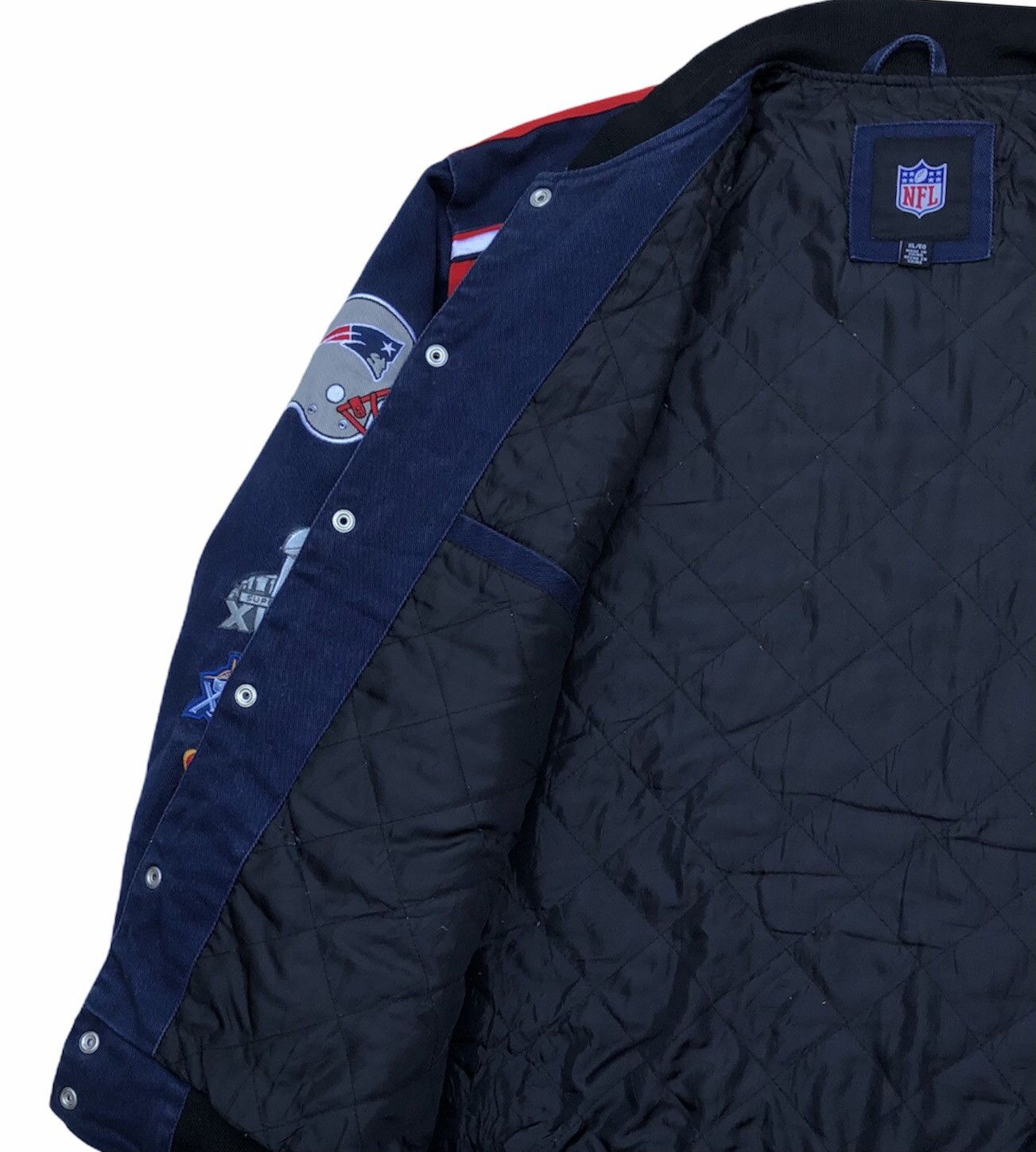 Vintage 🔥 NFL 4-Times Super Bowl Champion Patriots Jacket Size US XL / EU 56 / 4 - 12 Thumbnail