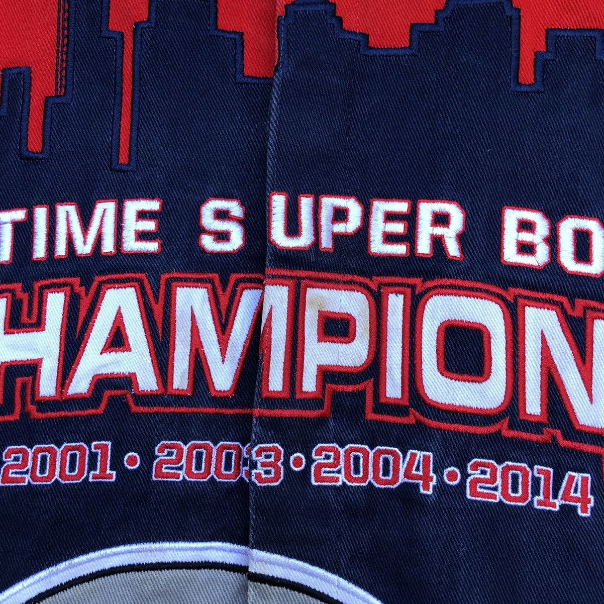 Vintage 🔥 NFL 4-Times Super Bowl Champion Patriots Jacket Size US XL / EU 56 / 4 - 18 Thumbnail