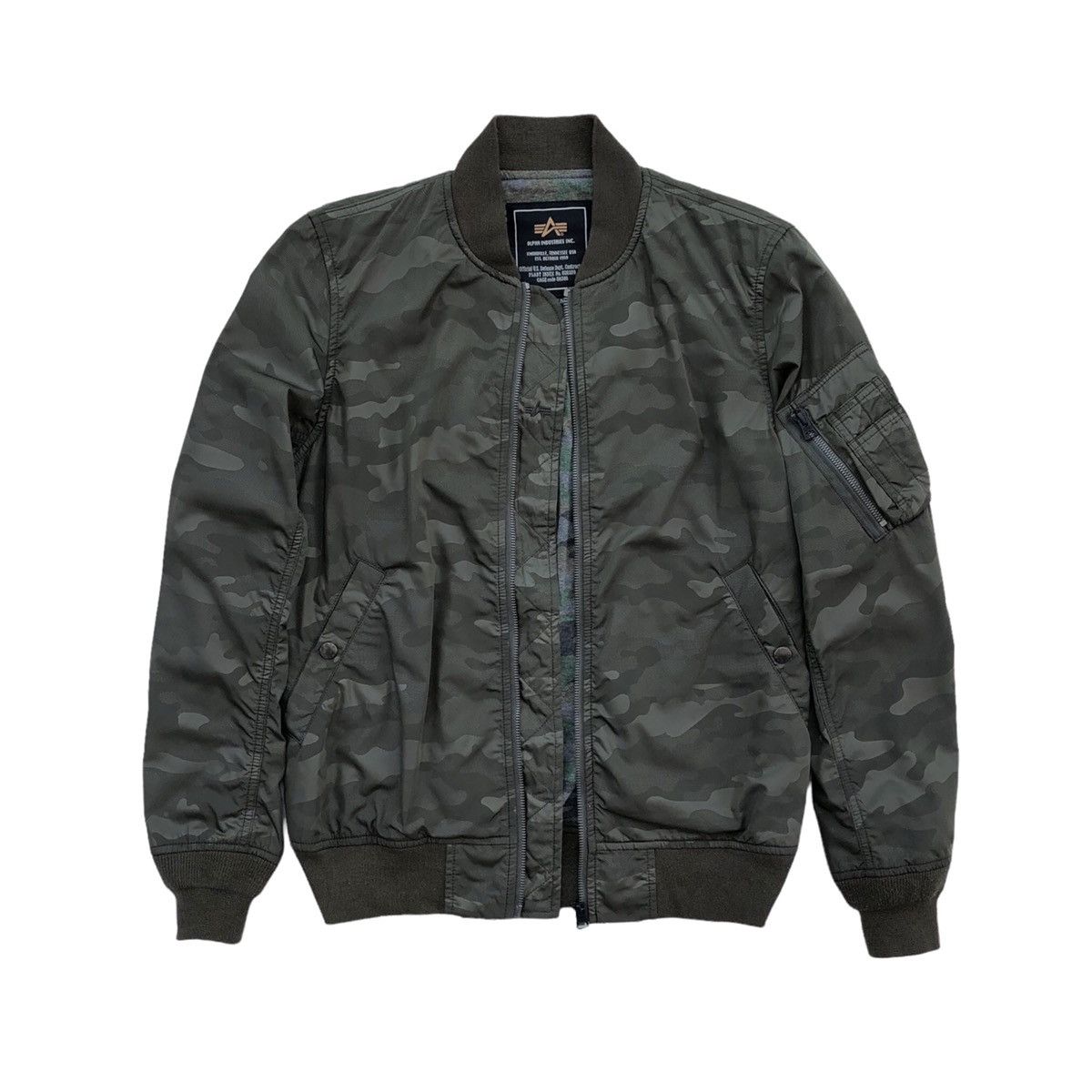Alpha Industries Alpha Industries Ma-1 Camo Bomber Jacket Size US M / EU 48-50 / 2 - 3 Thumbnail