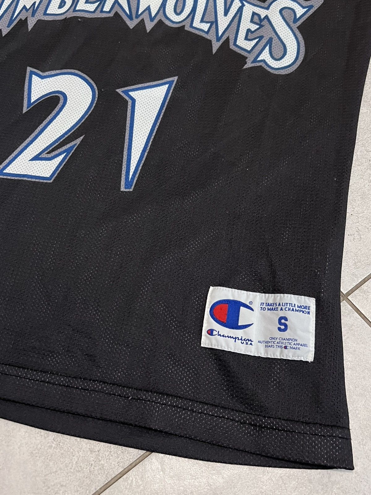 Champion Vintage Tomberwolves Garnett Champion NBA Basketball Jersey Size US S / EU 44-46 / 1 - 7 Thumbnail