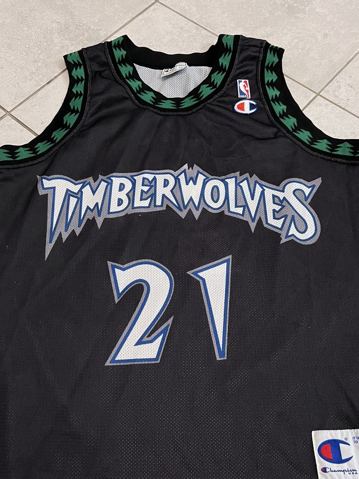 Champion Vintage Tomberwolves Garnett Champion NBA Basketball Jersey Size US S / EU 44-46 / 1 - 3 Thumbnail