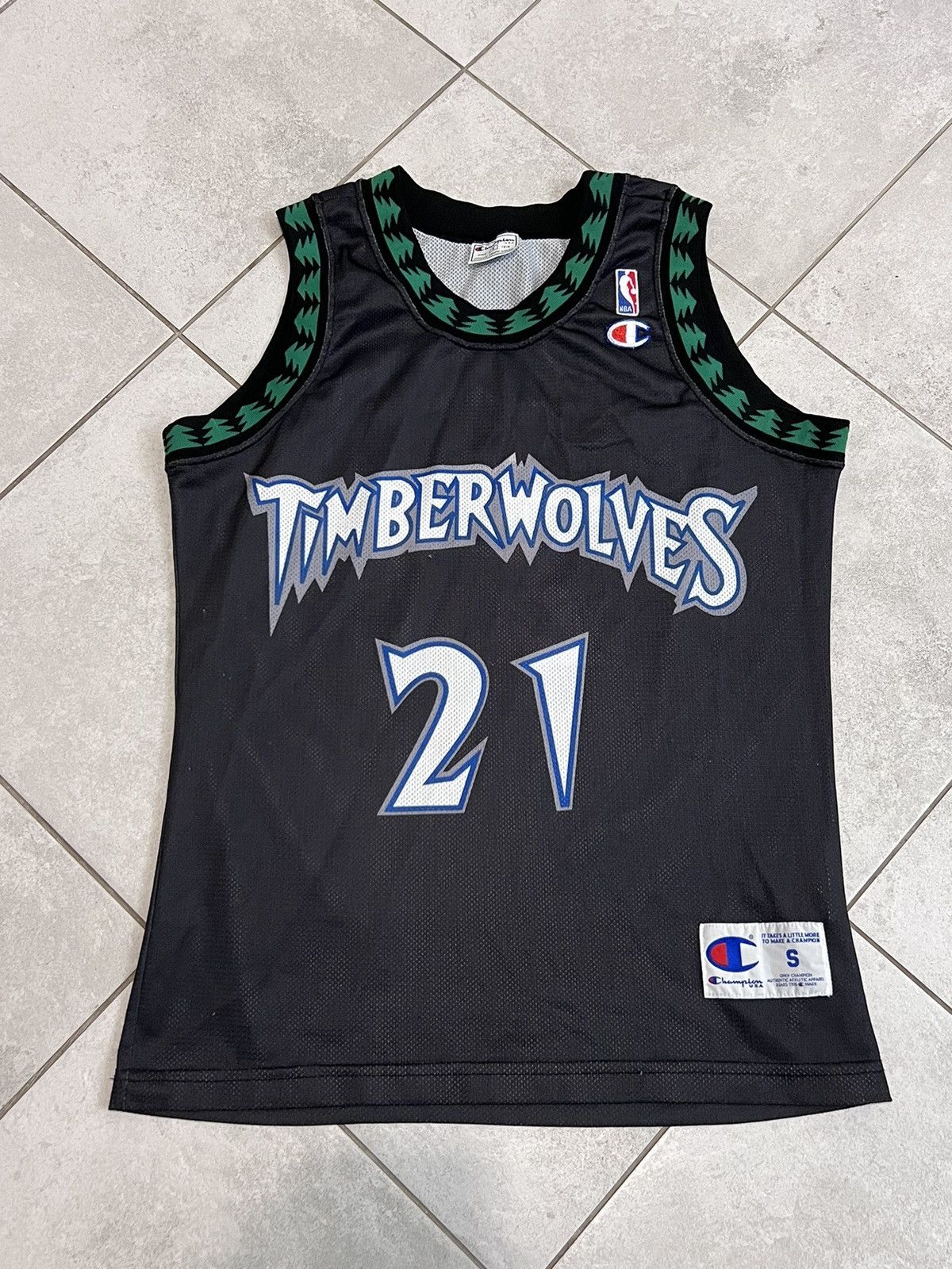 Champion Vintage Tomberwolves Garnett Champion NBA Basketball Jersey Size US S / EU 44-46 / 1 - 1 Thumbnail