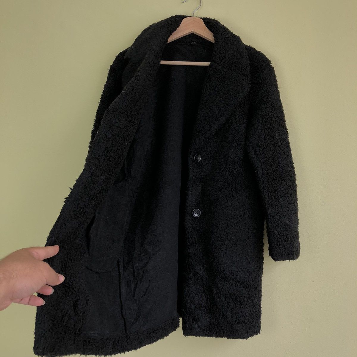 Japanese Brand Uniqlo Fleece Mink Fur Jacket -Small ( Black ) Size US S / EU 44-46 / 1 - 6 Thumbnail