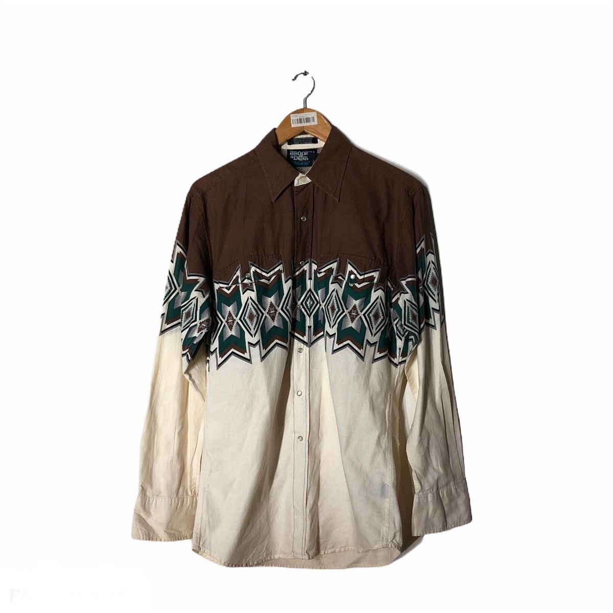 Japanese Brand Vintage Shirt Button Ups Brooks & Dunn Navajo Design Size US M / EU 48-50 / 2 - 1 Thumbnail