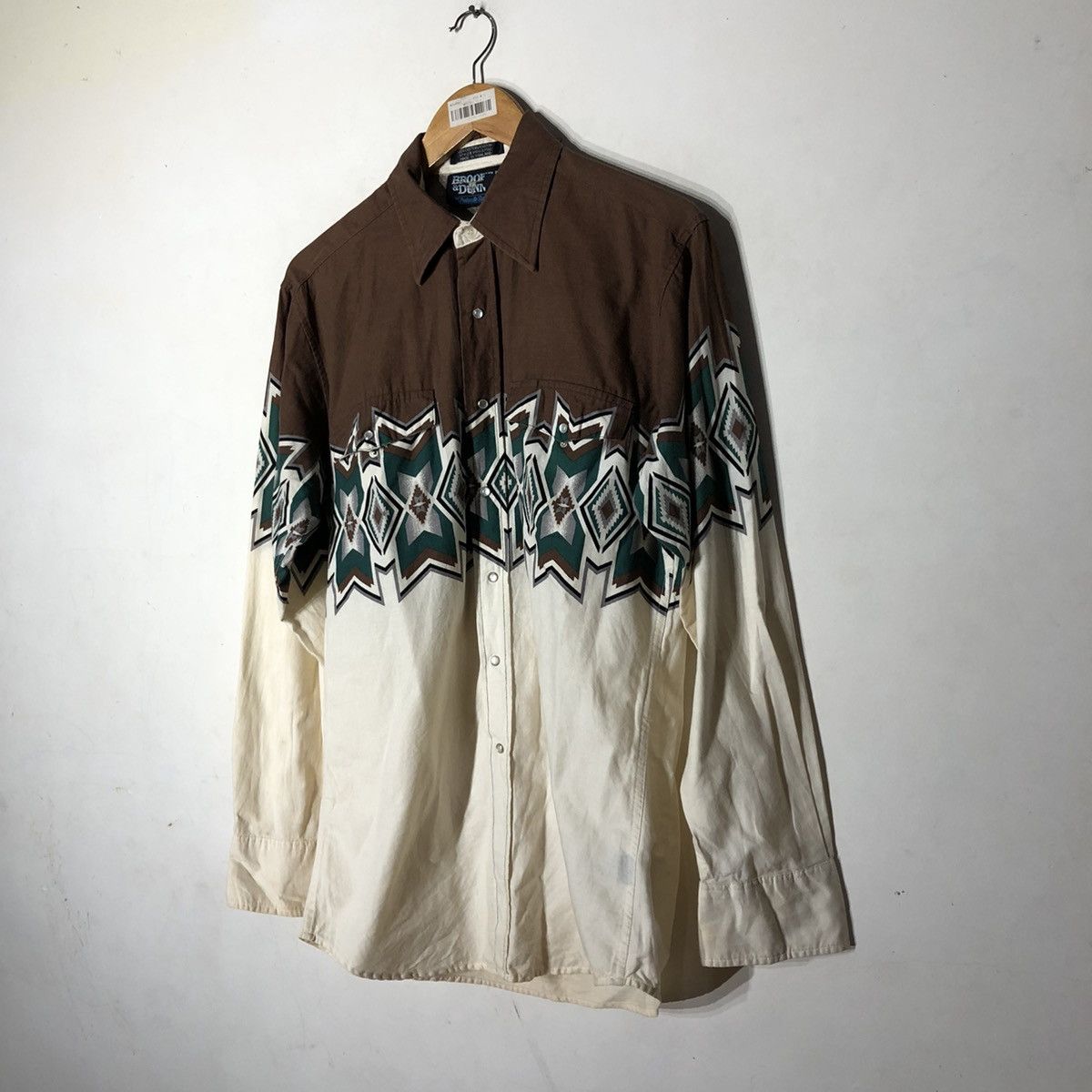 Japanese Brand Vintage Shirt Button Ups Brooks & Dunn Navajo Design Size US M / EU 48-50 / 2 - 2 Thumbnail