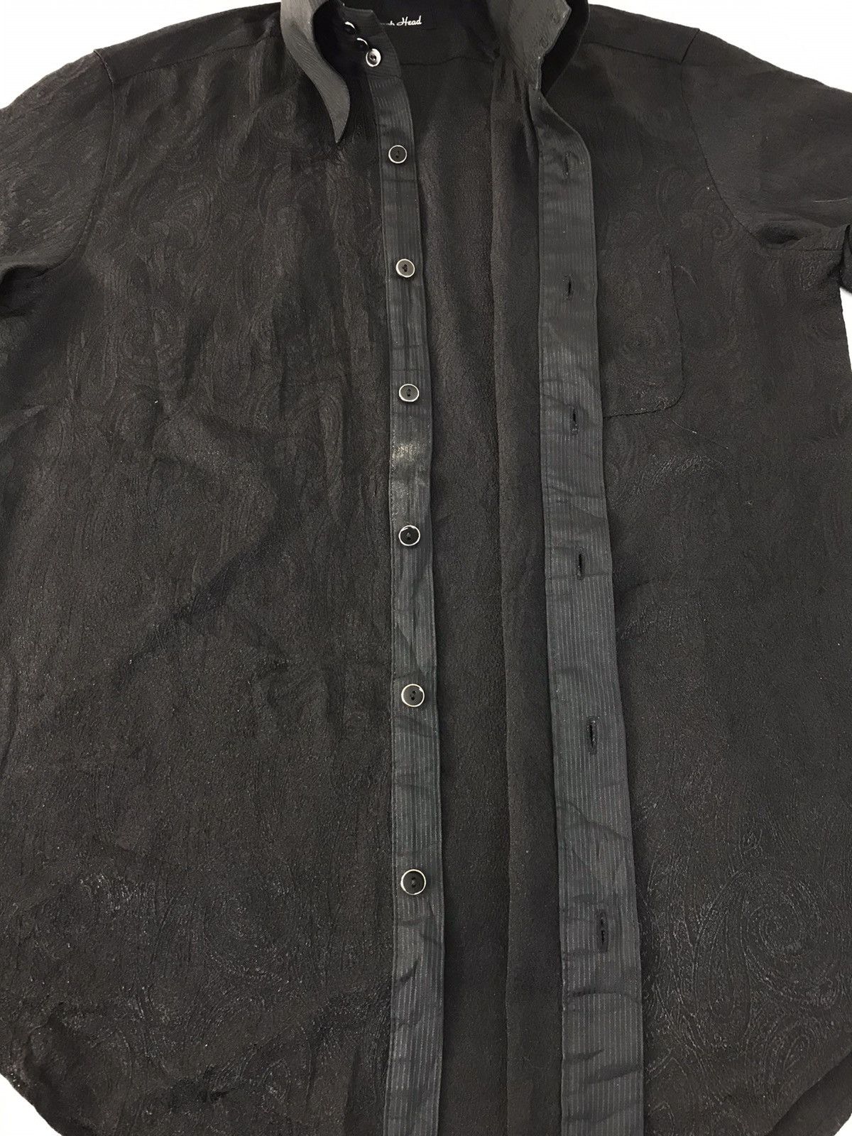 Japanese Brand × Vintage Drop Head Button Up Shirt Tee Single Pocket Paisley Design Size US L / EU 52-54 / 3 - 4 Thumbnail