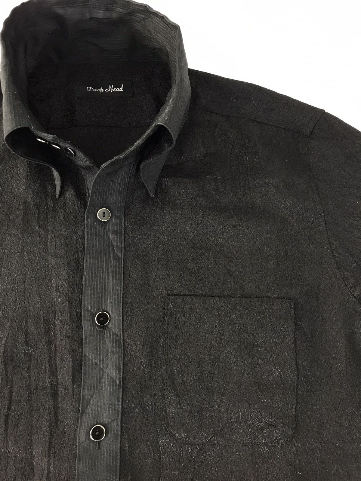 Japanese Brand × Vintage Drop Head Button Up Shirt Tee Single Pocket Paisley Design Size US L / EU 52-54 / 3 - 3 Thumbnail