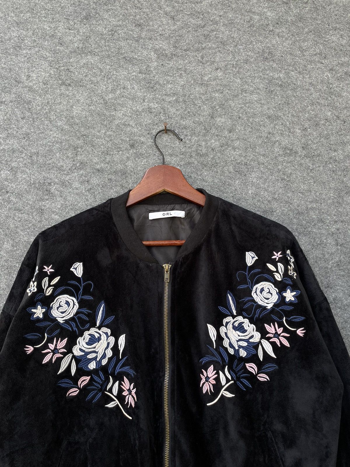 Japanese Brand GRL SUKAJAN VELVET JACKET Size US M / EU 48-50 / 2 - 2 Thumbnail