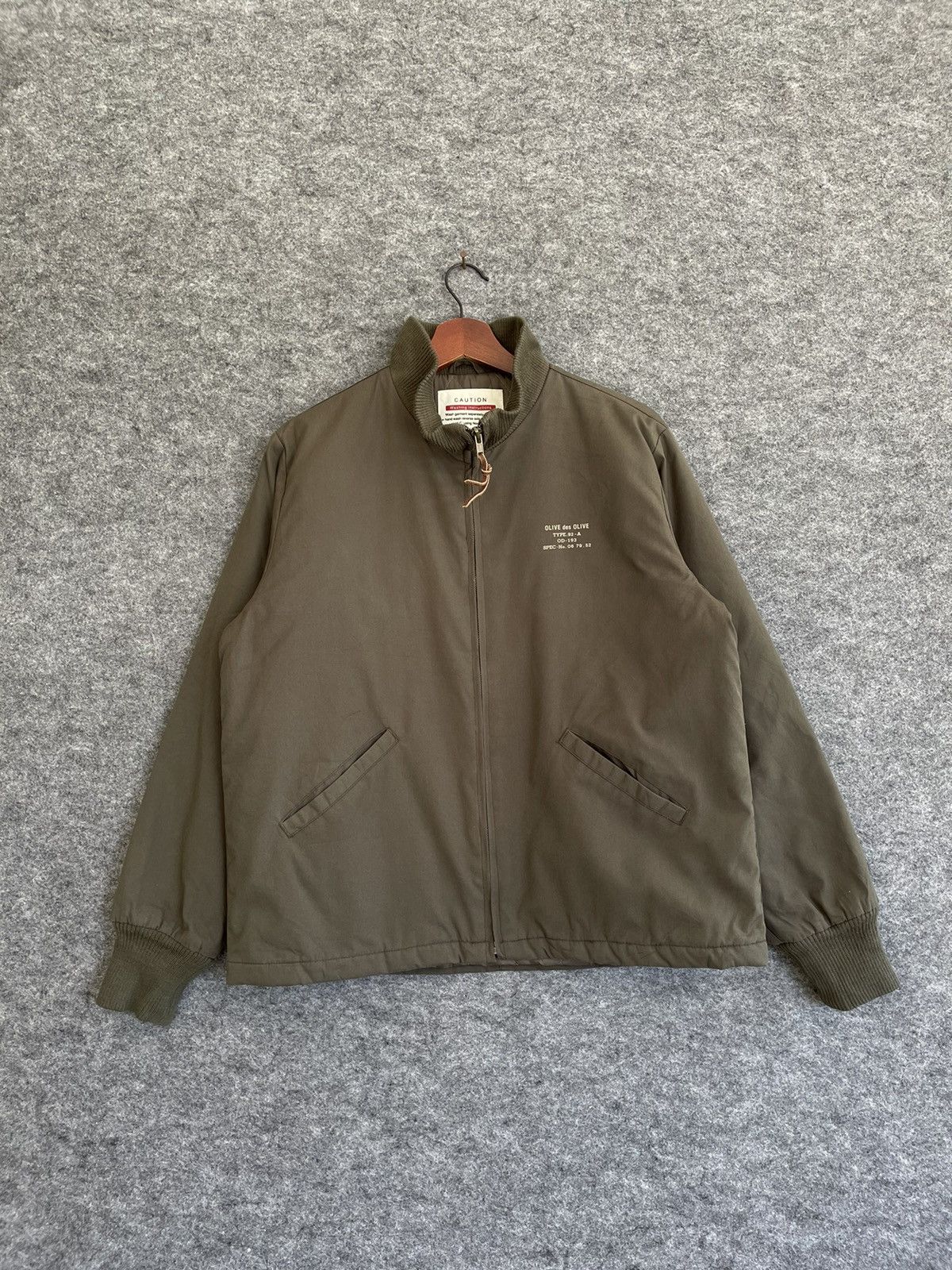 Japanese Brand OLIVE DES OLIVE TYPE 92A BOMBER JACKET Size US M / EU 48-50 / 2 - 1 Thumbnail