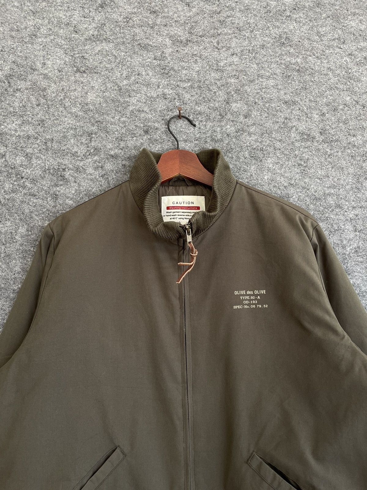 Japanese Brand OLIVE DES OLIVE TYPE 92A BOMBER JACKET Size US M / EU 48-50 / 2 - 2 Thumbnail